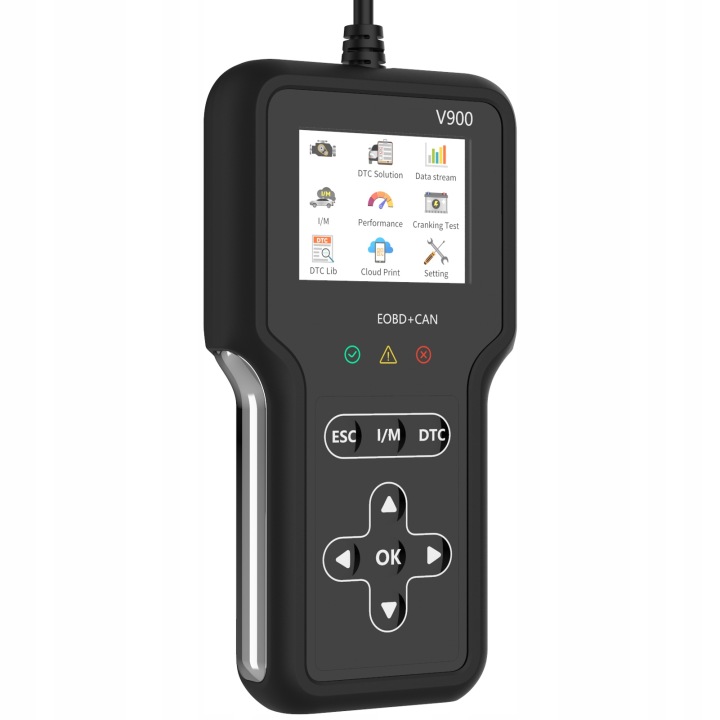 SKANER DIAGNOSTIC V900 2,8\\″ OBDII AVEC DRUKIEM DANS CHMURZE I 9X