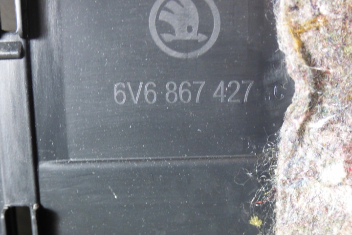 COLLECTEUR GARNITURE COUVERCLES DE COFFRE GAUCHE ARRIÈRE 6V6867427C SKODA FABIA III HAYON 5PORTES