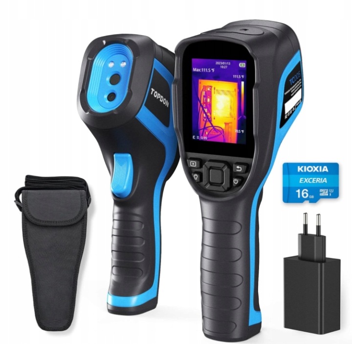 CAMÉRA TERMOWIZYJNA 2XKAMERA TOPDON TC005 -20°C VERS 550°C 16GB USB C 5000MAH