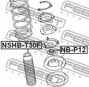 PROTECCIÓN AMORTIGUADOR PARTE DELANTERA NSHB-T30F FEBEST NISSAN 