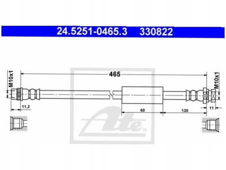 CABLE RIGHT REAR RENAULT MASTER II 1.9-3.0 03-10 photo 2 - milautoparts-fr.ukrlive.com