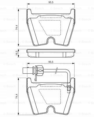 BOSCH 0 986 494 216 KIT PLAQUETTES FREINS FREINS DISQUE