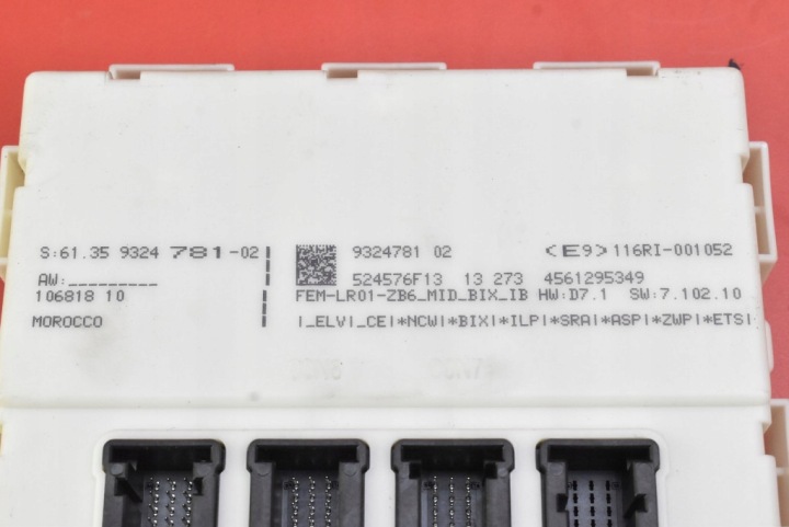 CONTRÔLEUR MODULE FEM 9324781 BMW F30 F31 2.0 D 184 KM 11-16