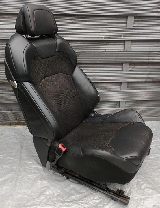 SIÈGE GAUCHE AVANT NOIRE SEMI-CUIR CHAUFFAGE MASSAGE CITROEN C5 III X7 EUROPE