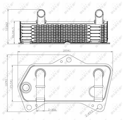 NRF 31188 RADIATEUR HUILES AUTOMATIQUE TRANSMISSION
