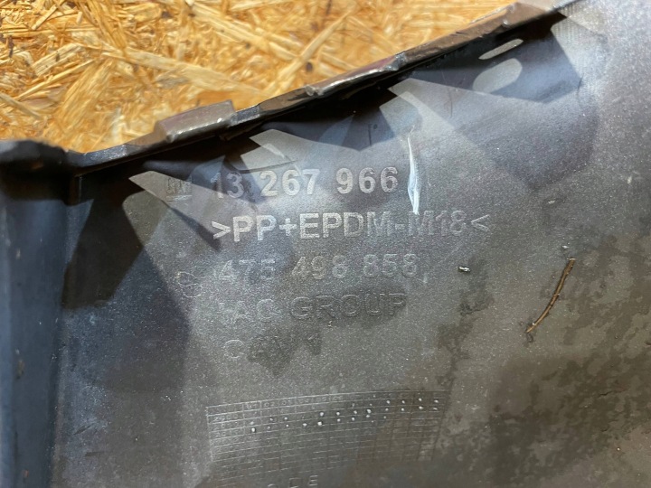 OPEL MERIVA II 2 B 10-17 PARE-CHOCS ARRIÈRE ARRIÈRE