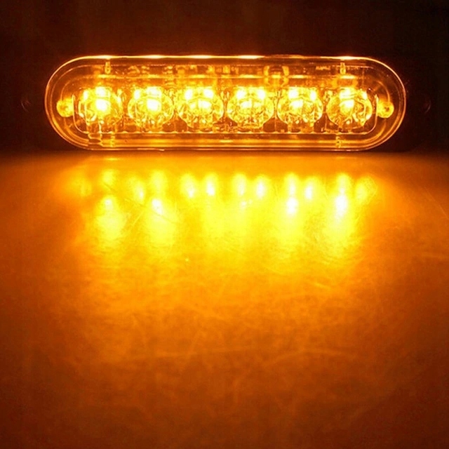 4 PIEZAS 6 DIODO LUMINOSO LED ADVERTENCIA STROBOSKOP AUXILIOS AFUSTE 