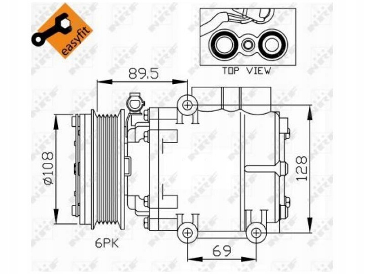 32248 NRF COMPRESSOR AIR CONDITIONER photo 8 - milautoparts-fr.ukrlive.com