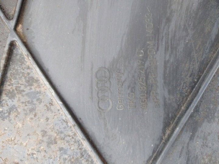 AUDI A6 C7 BERLINE PROTECTION CHÂSSIS PLAQUE GAUCHE ARRIÈRE ARRIÈRE 4G0825219D