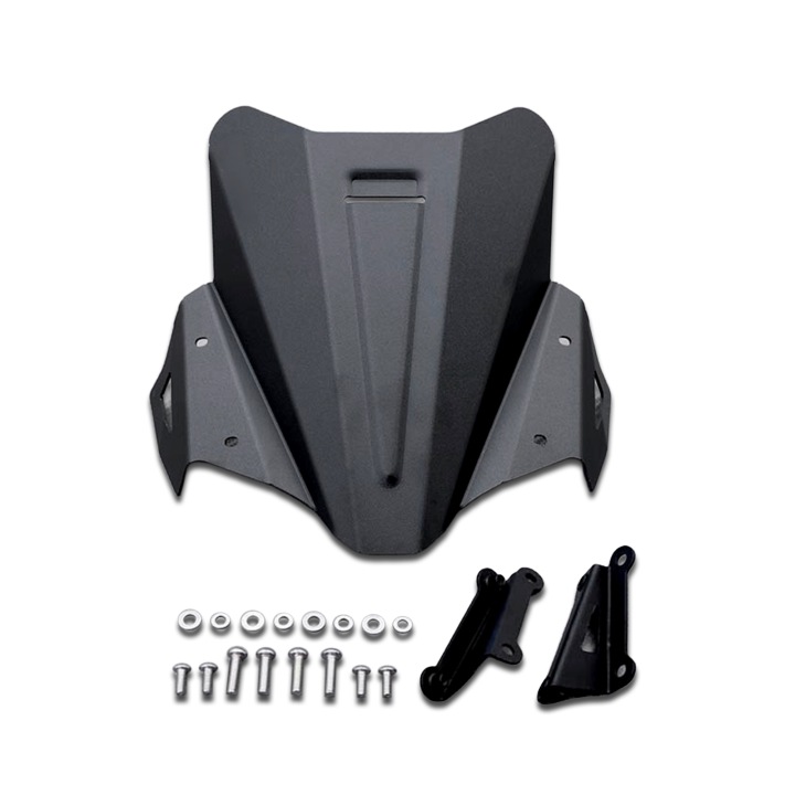 VITRE DÉFLECTEUR D'AIR AVEC ALUMINIUM VERS YAMAHA MT09 MT-09 RN69 2021-2023 NOIR