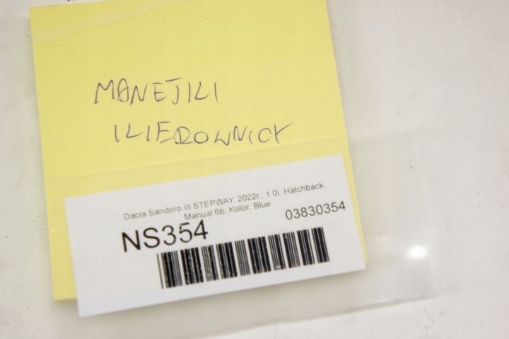 NS354 DACIA SANDERO III MANETTES COMMUTATEURS JEU