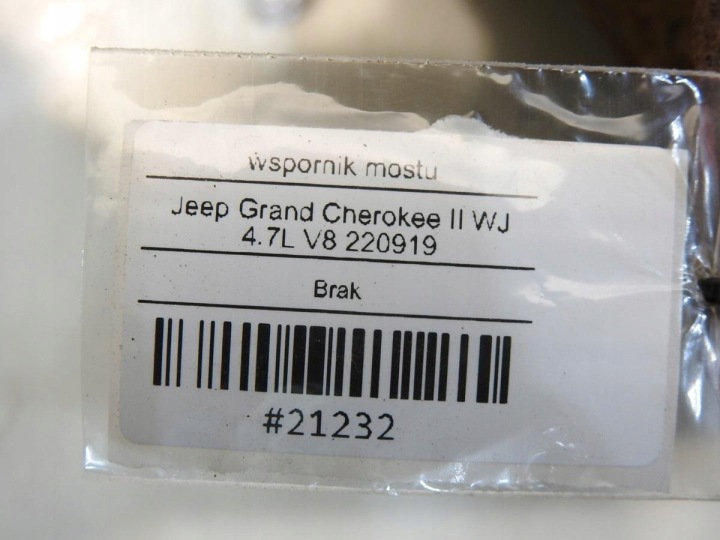 SUPPORT SUPPORT PONT JEEP GRAND CHEROKEE II WJ