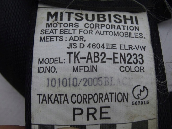 MITSUBISHI PAJERO III 03-06 LIFT CEINTURE DE SÉCURITÉ GAUCHE AVANT 3D