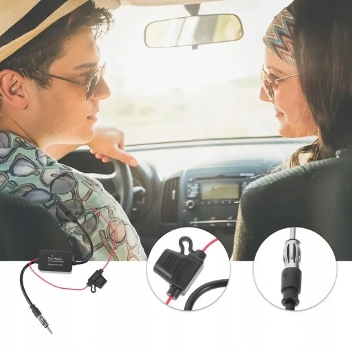 AMPLIFICATEUR AUTOMOBILE D'ANTENNE SYGNALU RADIOWEGO AM/FM 12V VERS VOITURES