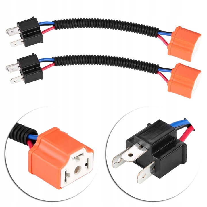 2 PCS H4/9003/HB2 RACCORD CÉRAMIQUE PUCE D'EXPANSION PRISE SC