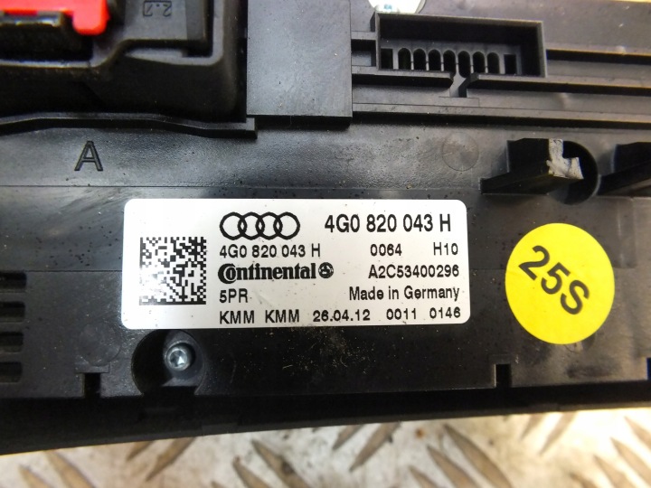 UNITÉ GESTIONNAIRE CLIMATISATION AUDI A6 AVANT (4G5, C7, 4GD) 4G0820043H