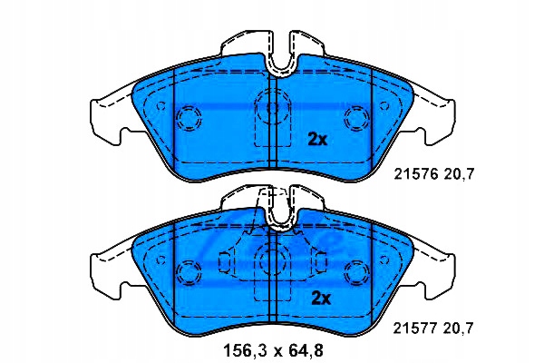 ATE 13.0460-7196.2 KIT PLAQUETTES FREINS FREINS DISQUE