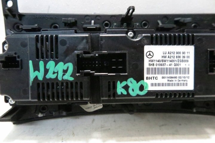 PANNEAU CLIMATISATION MERCEDES W212 A2129009011