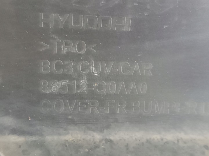 SPOILER SOUS PARE-CHOCS AVANT HYUNDAI BAYON AVANT