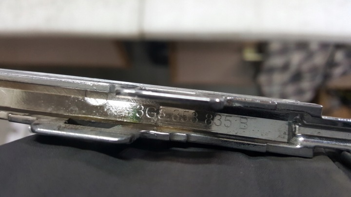 VW ARTEON MOULURE CHROME PARE-CHOCS ARRIÈRE 3G8853835B