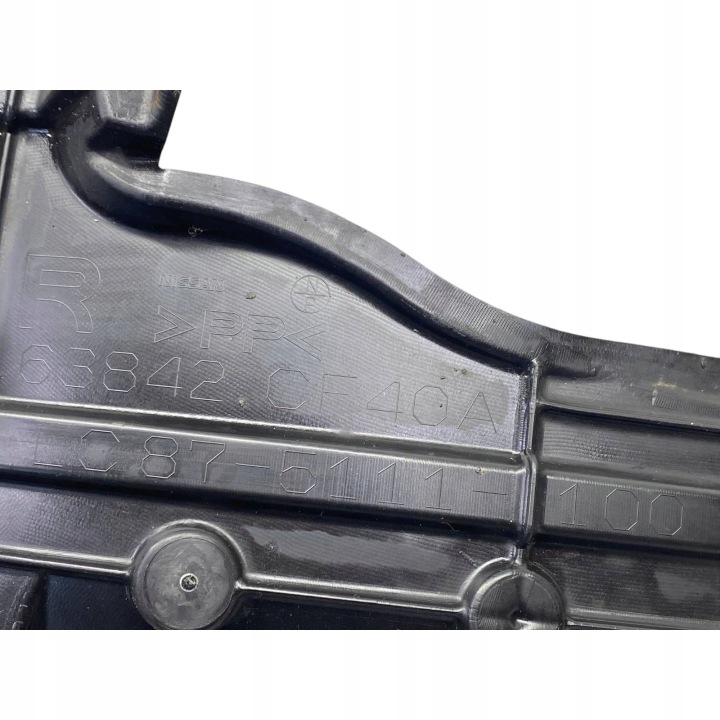 PASSAGE DE ROUE DROIT AVANT NISSAN 350Z Z33 63842-CF40A ORIGINAL