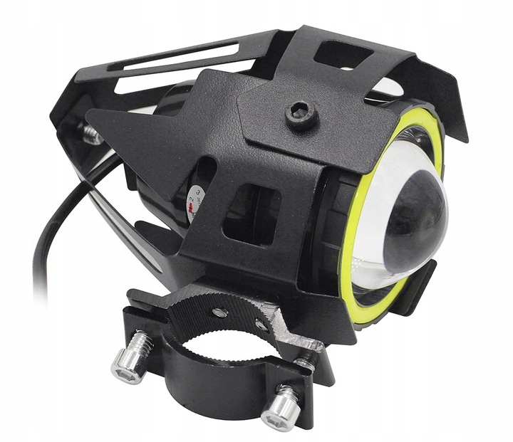 2 PIEZAS HALÓGENO MOTOCICLETA FAROS REJILLAS RING DIODO LUMINOSO LED 