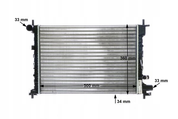 RADIATEUR SYSTÈME REFROIDISSEMENT MOTEUR MAHLE CR 381 000S