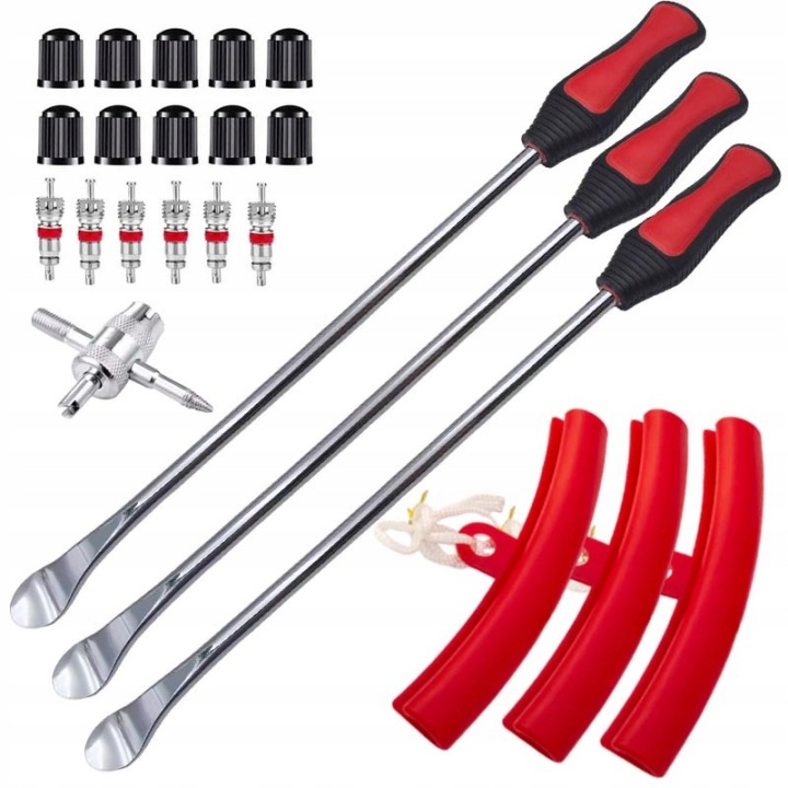 LYZKI AVEC CONNECTEUR VERS PNEUS MOTOCYCLISTES KIT RÉPARATION 370MM 14 PCS