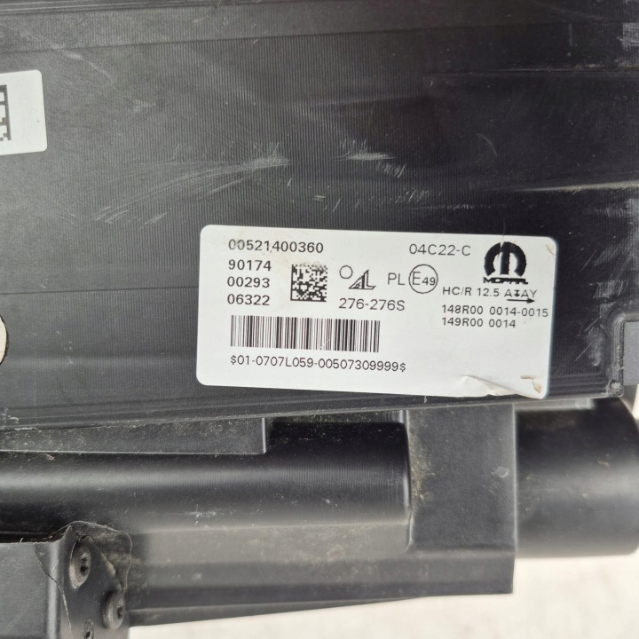 FIAT 500E 20- PHARE GAUCHE AVANT AVANT 00521400360