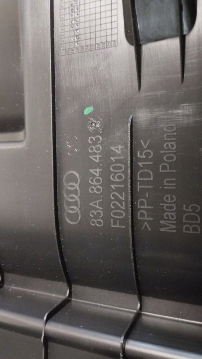 AUDI Q3 F3 83A REVÊTEMENT PROTECTION SEUIL COUVERCLES DE COFFRE 83A864483B