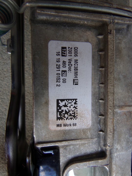 MERCEDES W177 COLONNE DIRECTION PARFAITE UK