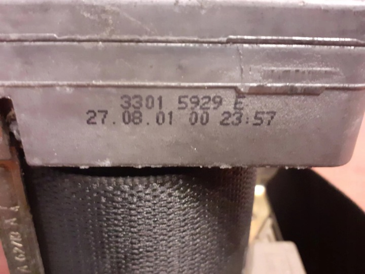 CEINTURE DE SÉCURITÉ ARRIÈRE DROIT MERCEDES-BENZ AVEC (W220) 7542 2001