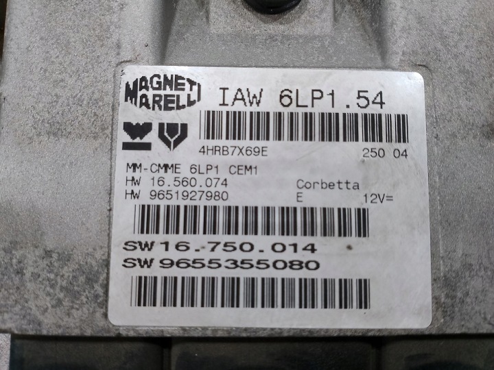 ORDINATEUR CONTRÔLEUR PEUGEOT 407 SW 9651927980 9655355080 2.0 16V