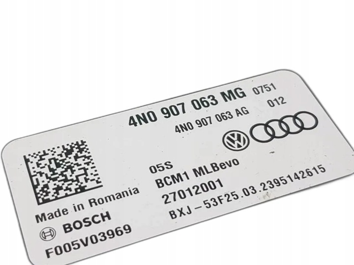 BENTLEY CONTINENTAL CONTRÔLEUR MODULE CONFORT 4.0 GT ESSENCE 4N0907063MG