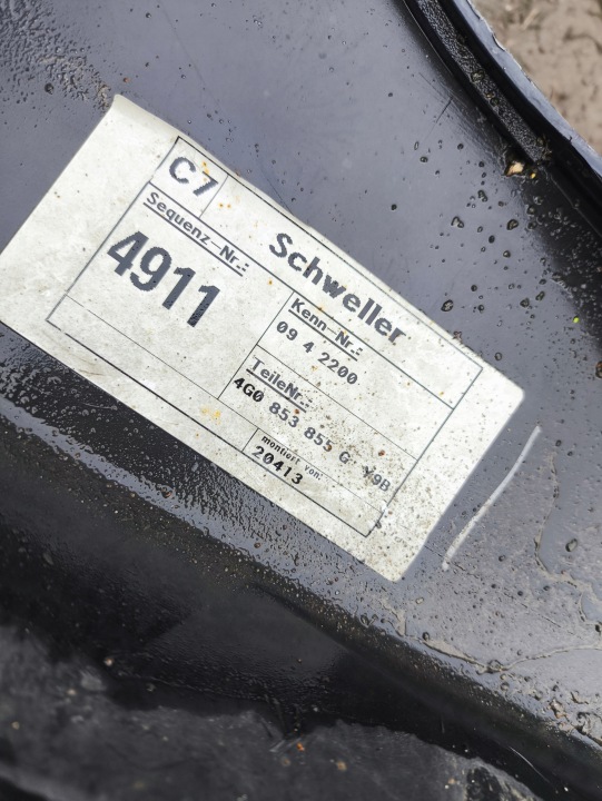4G0853855G 4G0853856G MOULURE SEUIL ENSEMBLE AUDI A6 C7 SEUIL