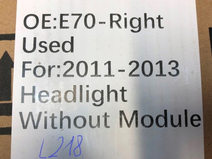 PHARE DROITE XÉNON LED MODULES VERS BMW SÉRIE X5 E70 LCI 2010-2013 EUROPE