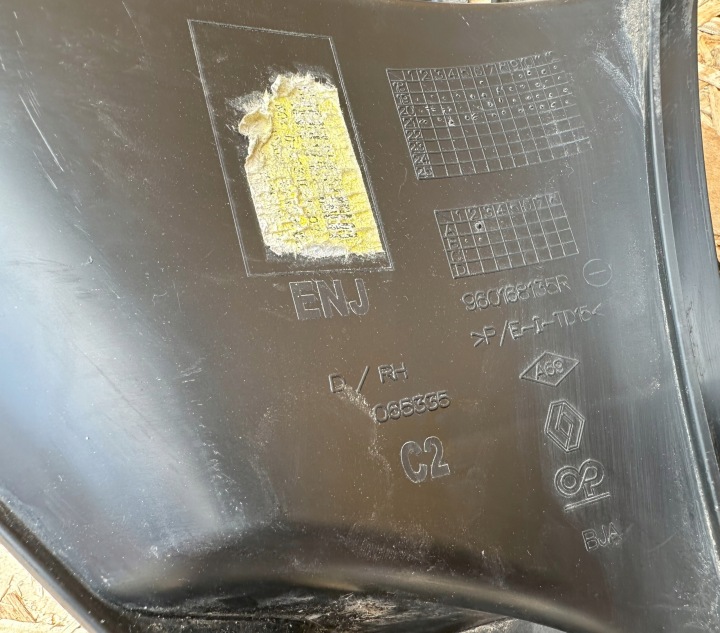 DÉFLECTEURS AIR GLISSIÈRES SUPPORTS PARE-CHOCS AVANT GAUCHE DROITE RENAULT CLIO V