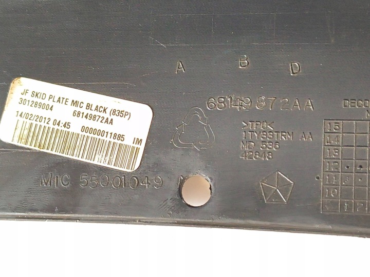 PARE-CHOCS DYFYZOR MOULURE AVANT FIAT FREEMONT LIFT 13-17