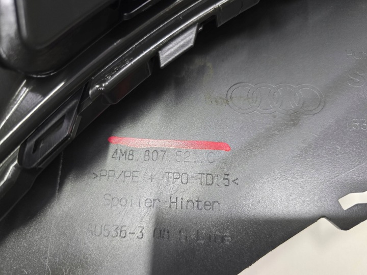 SPOILER DIFFUSEUR DOUBLURE PARE-CHOCS AUDI Q8 SQ8 4M8 S-LINE 18- ARRIÈRE