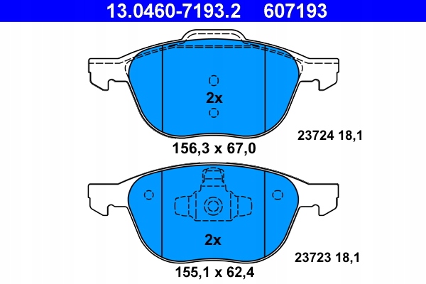 ZAPATAS HAMULC. FORD FOCUS II 04- 