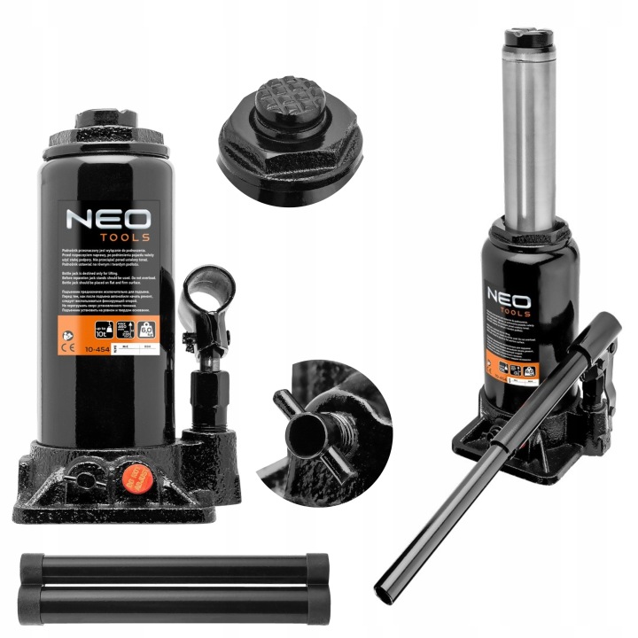 NEO ÉLÉVATEUR HYDRAULIQUE SLUPKOWY CRIC AVEC SOLIDNEJ ACIER 10T 10-454