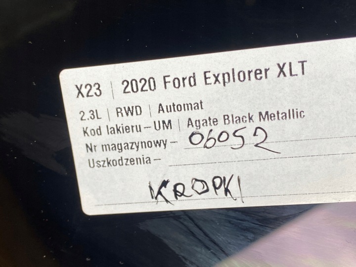 VITRE GAUCHE ARRIÈRE CARROSSERIE FORD EXPLORER MK6 2020+ USA