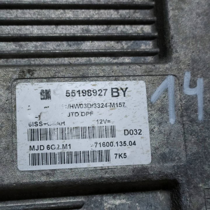 ORDINATEUR OPEL MERIVA A 1.3 CDTI 55198927 BY MJD6O2.M1