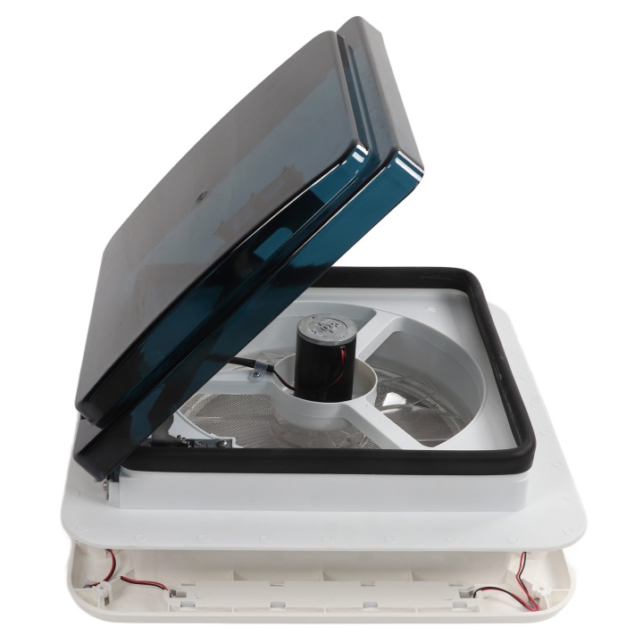 LED VENTILATEUR DE TOIT VERS CAMPING-CAR REMORQUES VITRE AVEC VENTILATEUR 36X36CM
