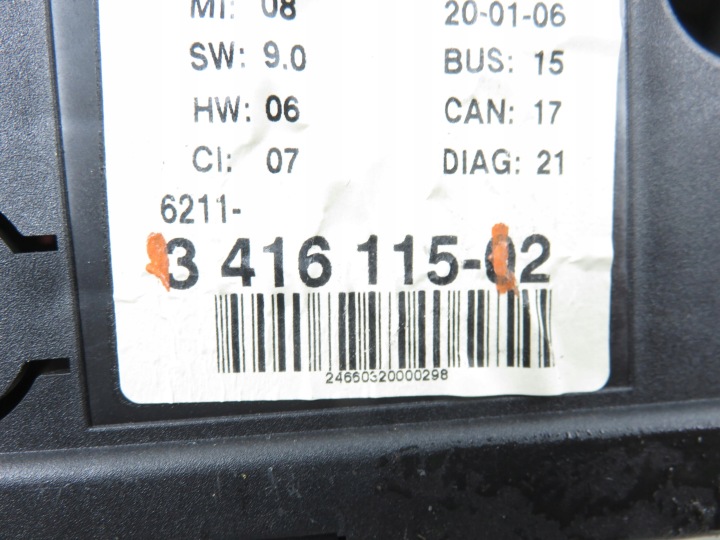COMPTEUR BMW X3 (E83) 2.0 I N46 B20 B 3416115