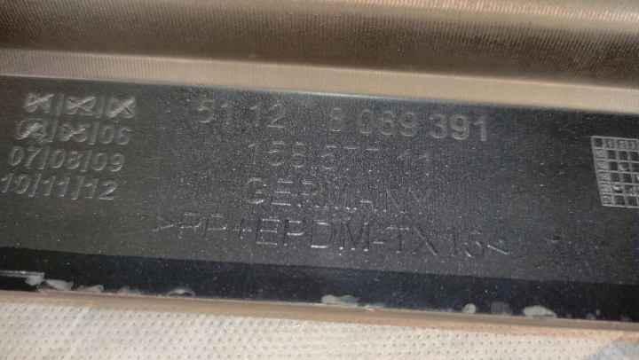 BMW 3 G20 MODULE DOUBLURE PARE-CHOCS ARRIÈRE