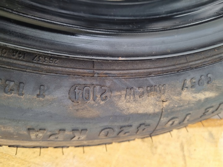 VOLVO S80 I V70 II S60 I RUEDA RUEDA DE RECAMBIO RUEDA DE RECAMBIO 125/80 R17 9209872 