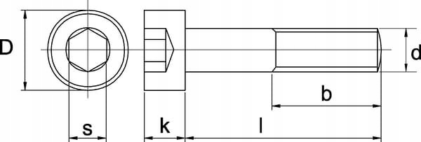 VIS IMBUSOWA DIN912 M16X140 MM KL.12.9 KRAMP
