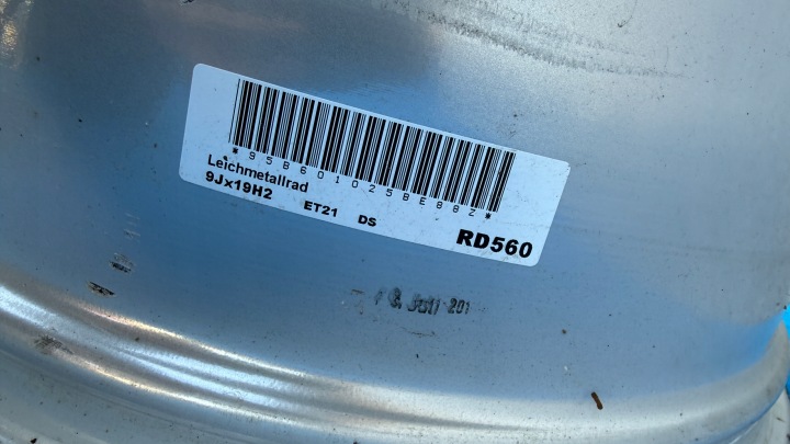 JANTE JANTE EN ALLIAGE PORSCHE MACAN 95B 9JX19 ET21 5X112 95B601025BE BOZ5