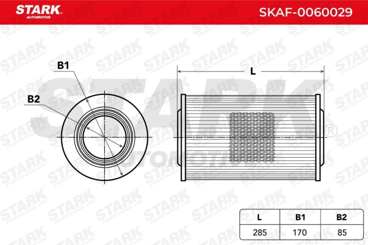 FILTRE AIR STARK SKAF-0060029 VERS FIAT DUCATO VAN (250, 290) INSERT